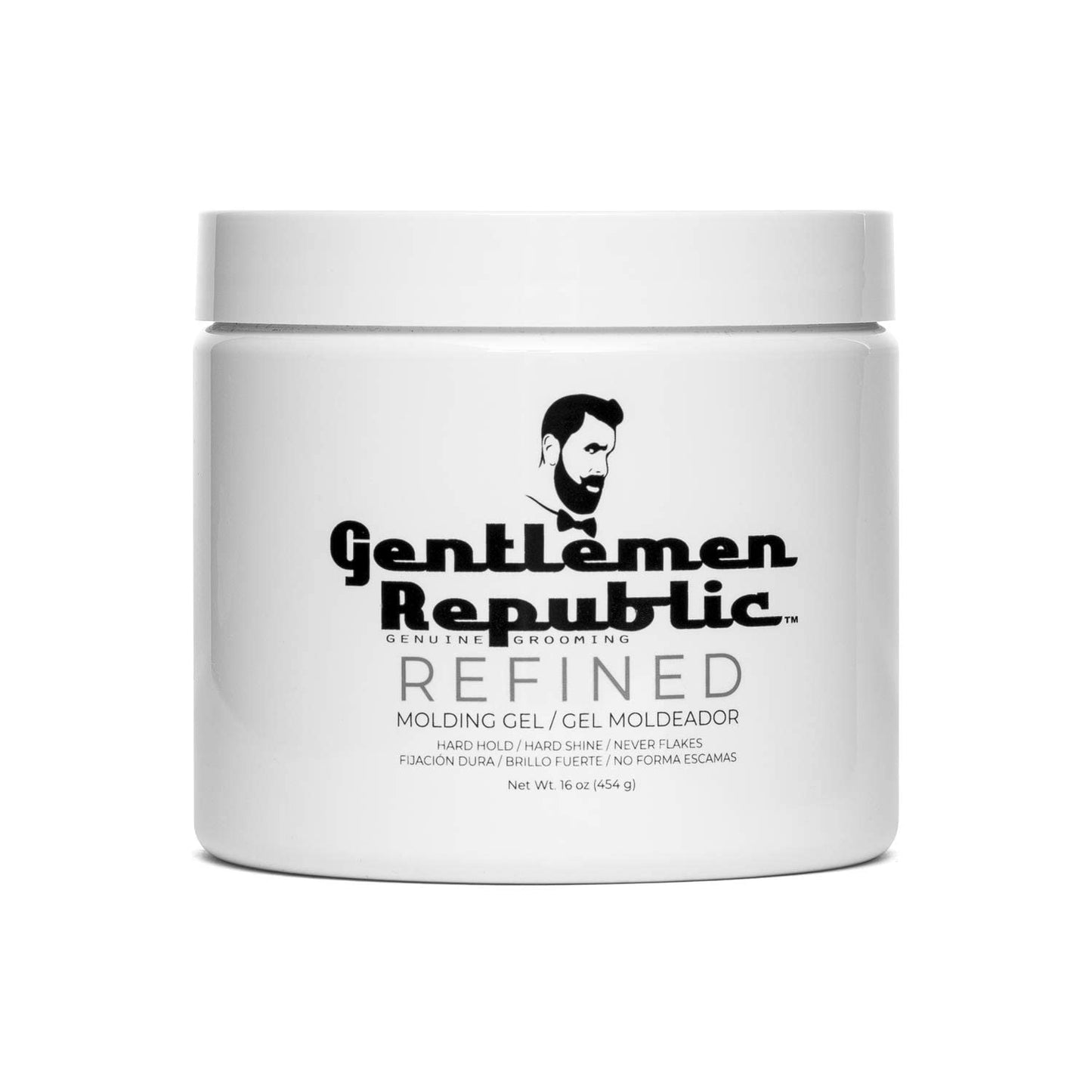 Gentlemen Republic Refined Hair Gel for Men 16oz - Professional Formula for 24 Hr Shine and Strong Hold, Humidity Resistant Styling Gel for hair, 100% Beauty & Personal Care Gentlemen Republic