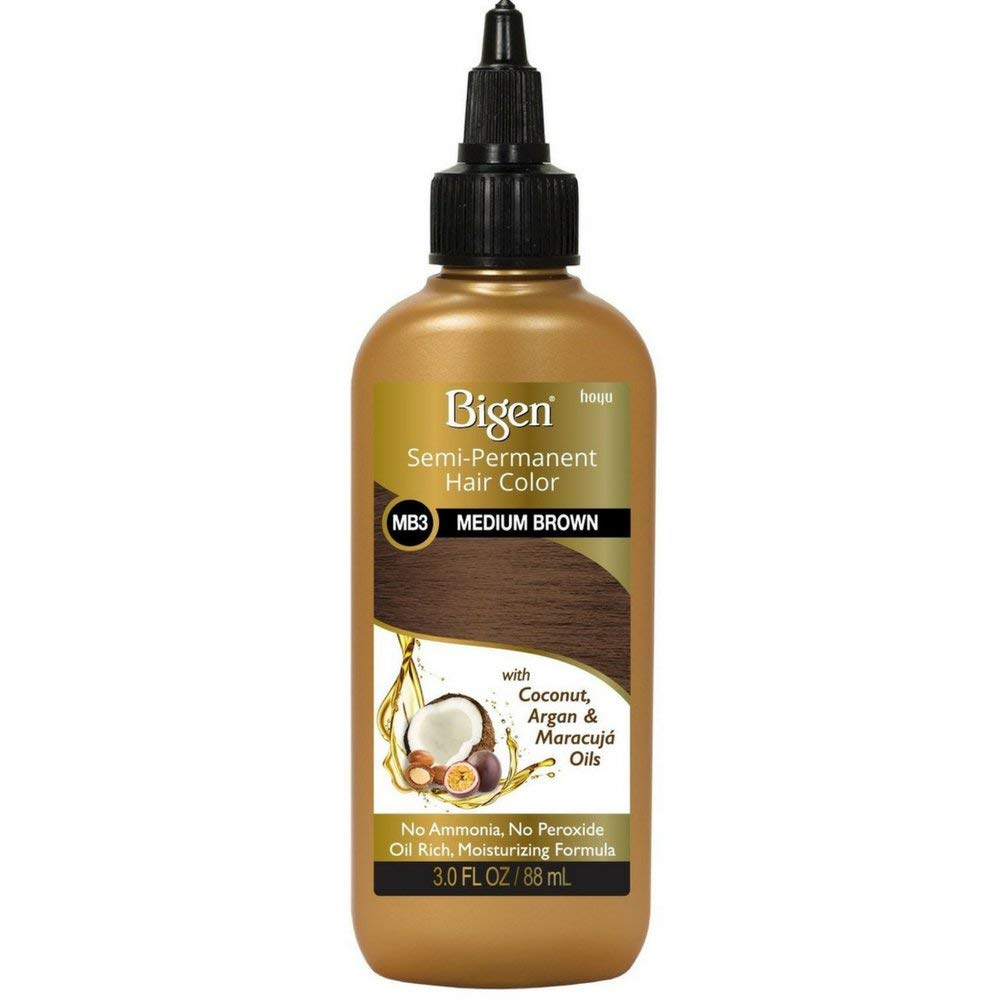 Bigen Semi Permanent Hair Color, #MB3 Medium Brown, 3 oz (Pack of 3) Beauty & Personal Care Bigen