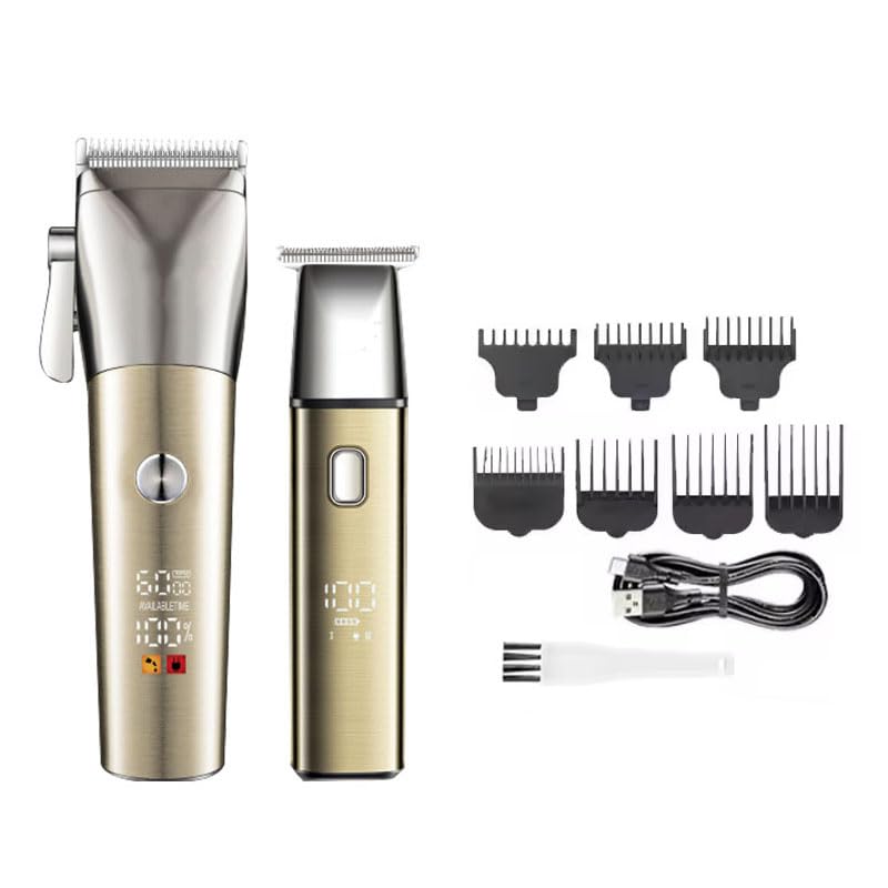 Professional Hair Clippers for Men, Cordless Trimmers Kit with LED Display Electric Beard Trimmer USB Rechargeable Beards Haircut Grooming Gift Beauty and Personal Care QDKVTNDJZ