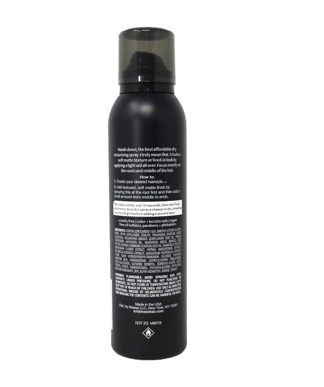 Kristin Ess Hair Dry Finish Working Texture Hair Spray for Volume + Texture, Light Hold Texturizing Hairspray, Soft Matte Finish, 5.6 OZ (2 PACK) Beauty & Personal Care Kristin Ess