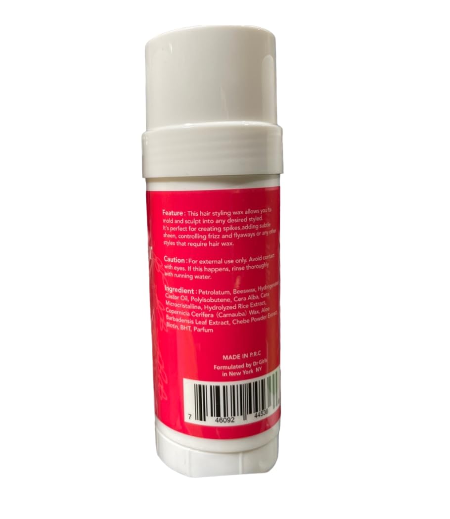 Dr.Girls Rice Water Extra Mega Hold Hair Beeswax Stick 2.11oz/ 60g (Chebe Oil & Aloe Vera) Beauty & Personal Care Dr.Girls