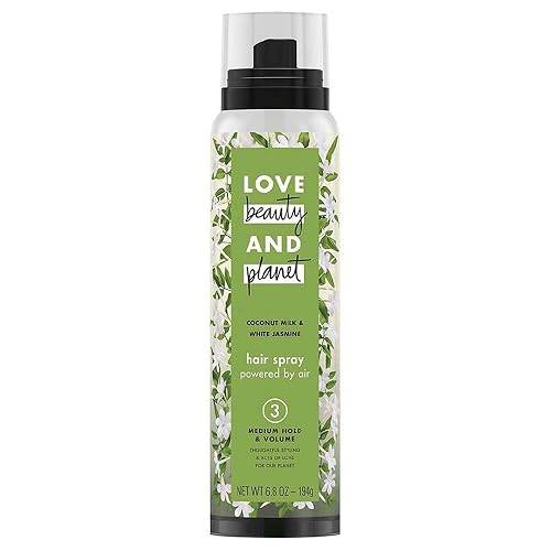 Love Beauty Planet Coconut Milk White Jasmine Hair Spray, Medium Hold & Volume 6.8 oz (Pack of 2) Beauty & Personal Care Beauty and Planet