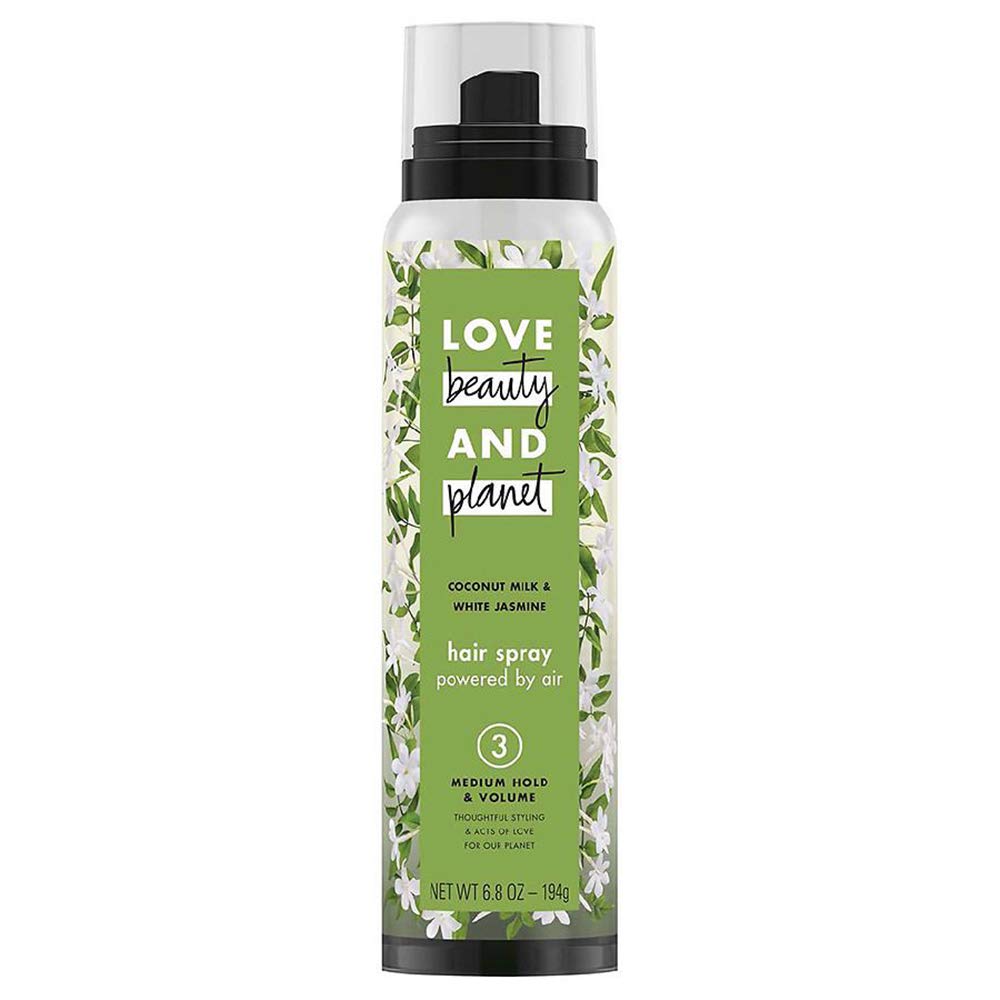 Love Beauty Planet Coconut Milk White Jasmine Hair Spray, Medium Hold & Volume 6.8 oz (Pack of 2) Beauty & Personal Care Beauty and Planet