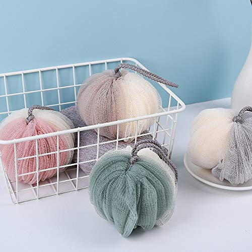 Towel Body Scrub Bath Towel Bath Accessories Cleaning Mesh Mesh Shower Balls PE Bag Body Exfoliating Portable Tool Bathtub Shower Scrubber Exfoliating Beauty and Personal Care zxb-shop