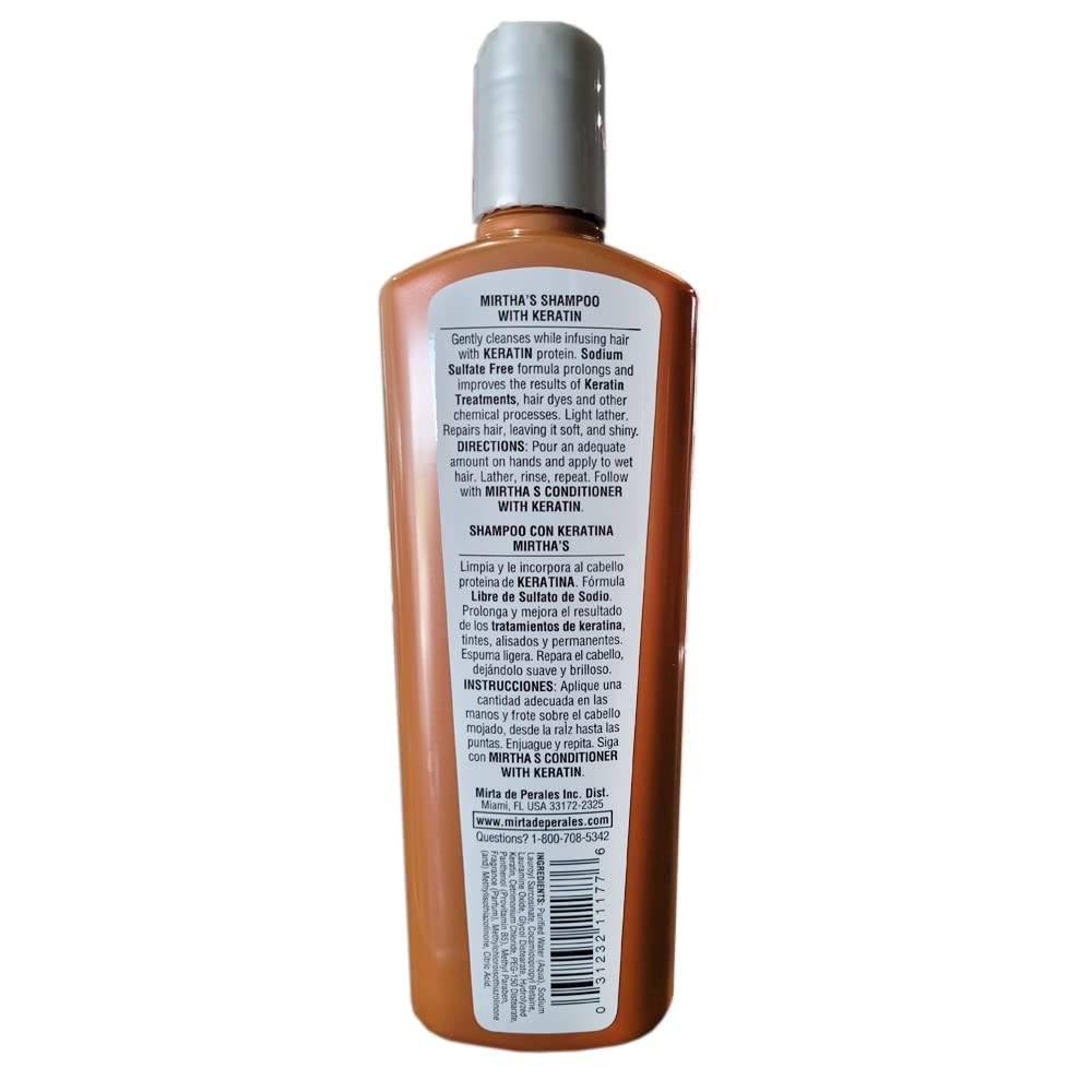 Mirta De Perales Hair Shampoo with Keratin 16 Oz. 2-PACK Beauty & Personal Care Mirta De Perales