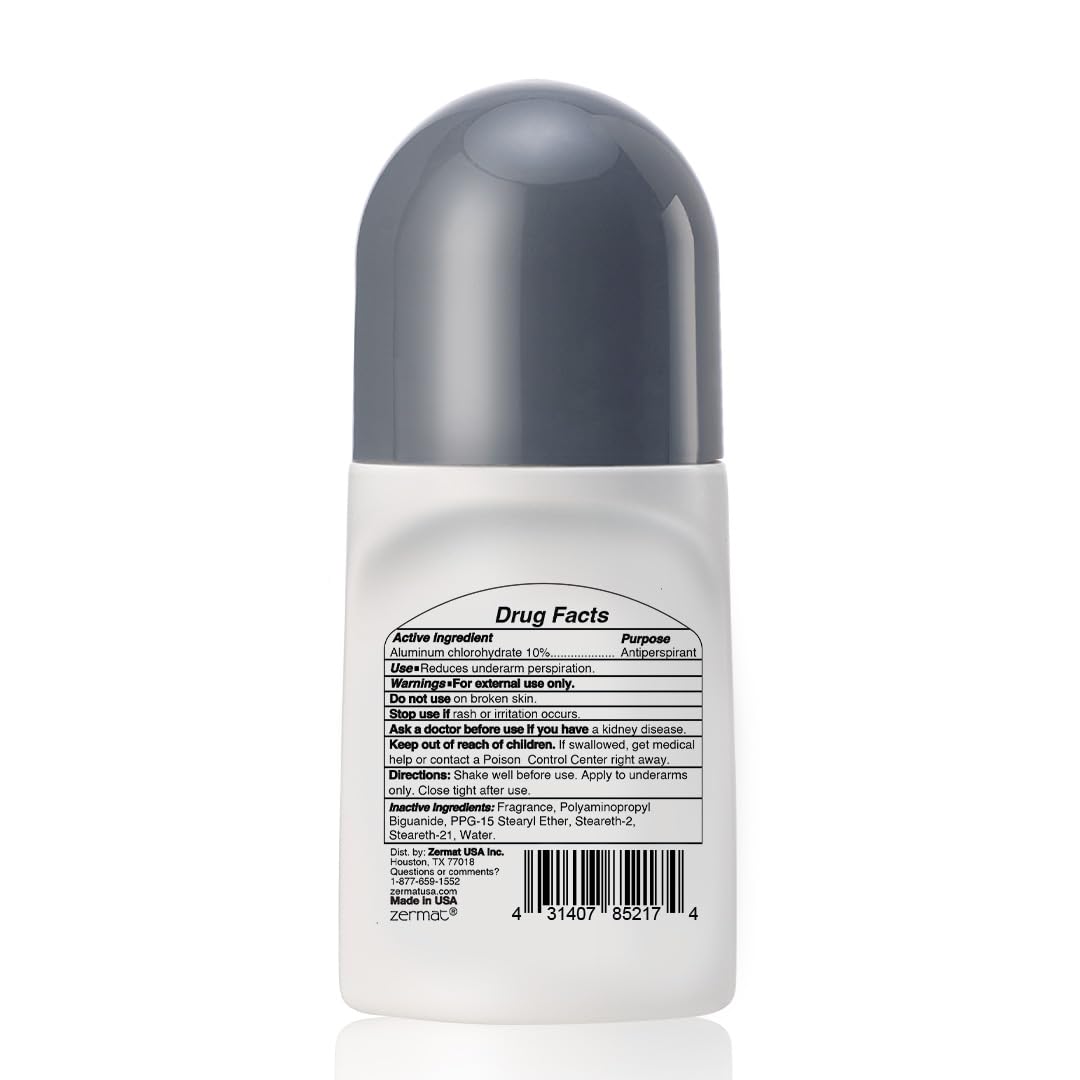 Zermat Player, Roll-On Deodorant, 24 h Antiperspirant, 2.5 Oz. Beauty and Personal Care Zermat