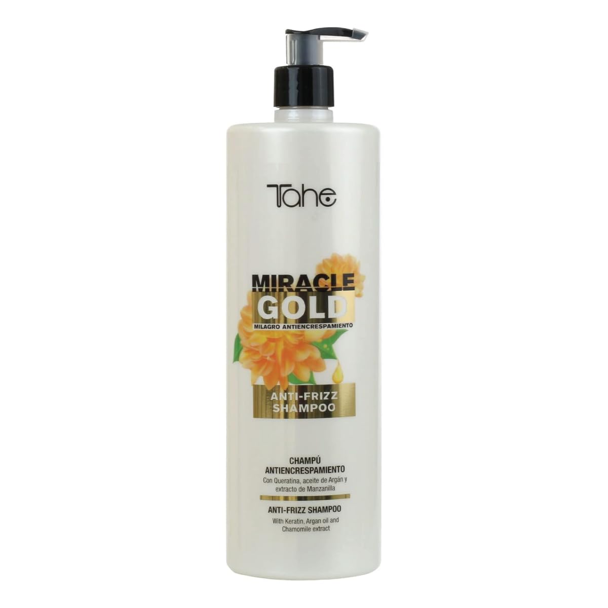 Tahe Miracle Gold For Frizz Control Kit - Shampoo 1000ml + Mask 1000ml Beauty & Personal Care Tahe
