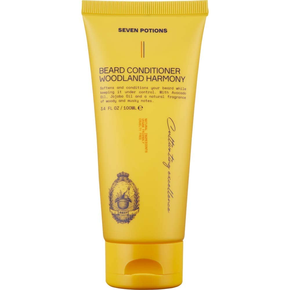 SEVEN POTIONS Beard Conditioner for Men - Prevents Beard Itch and Dandruff - Natural, Vegan, Cruelty Free (Woodland Harmony, 3.4 FL OZ) Beauty and Personal Care SEVEN POTIONS