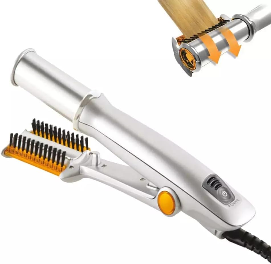 Curling and straightening 2 in 1 Hairdresser Electric Curling Iron Splint Dry and Wet Styling Tool
