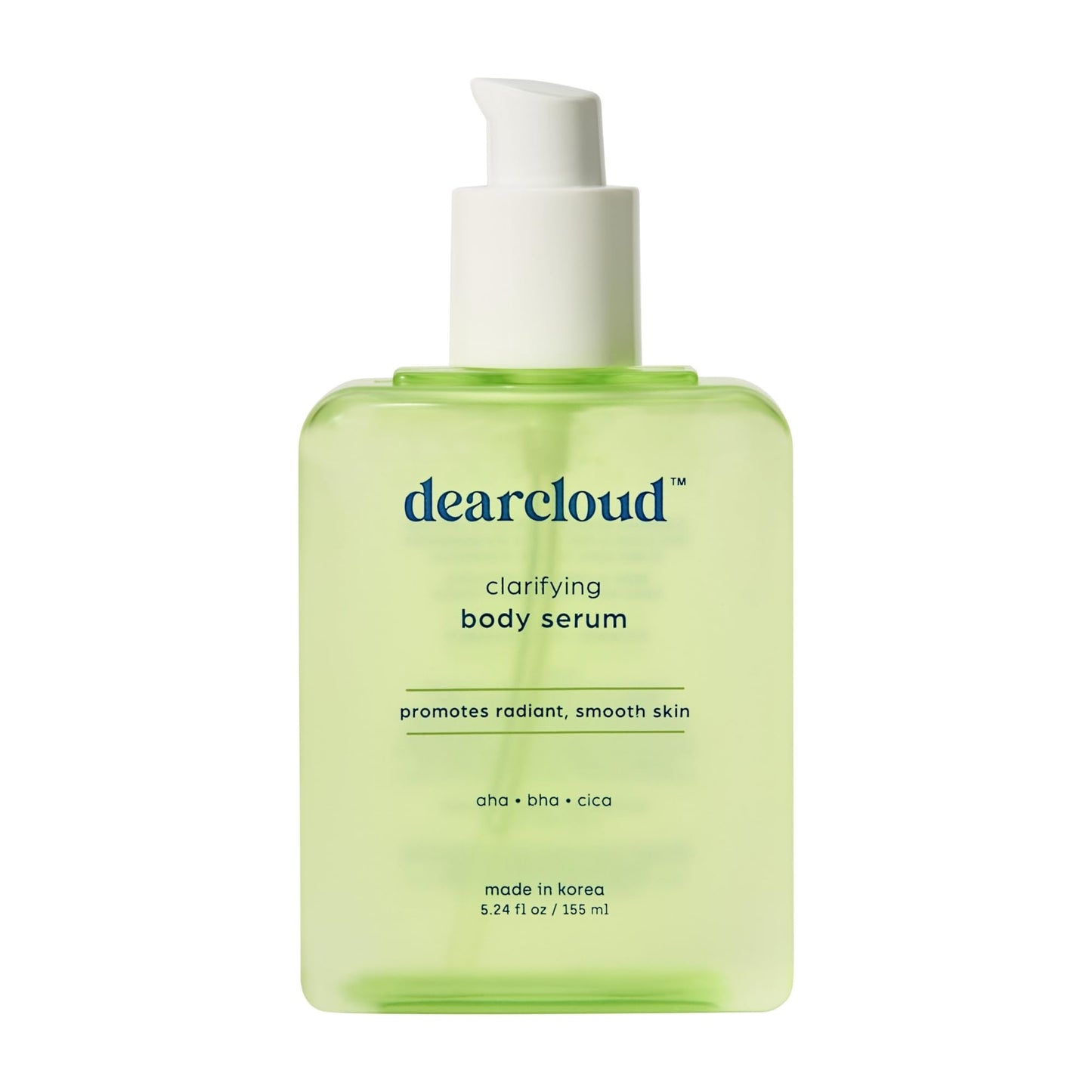 dearcloud Clarifying Body Serum - AHA, BHA, & Cica Korean Skincare for Radiant Skin - Korean skin care body serum for smooth, clear skin (5.24 fl oz) Beauty & Personal Care dearcloud