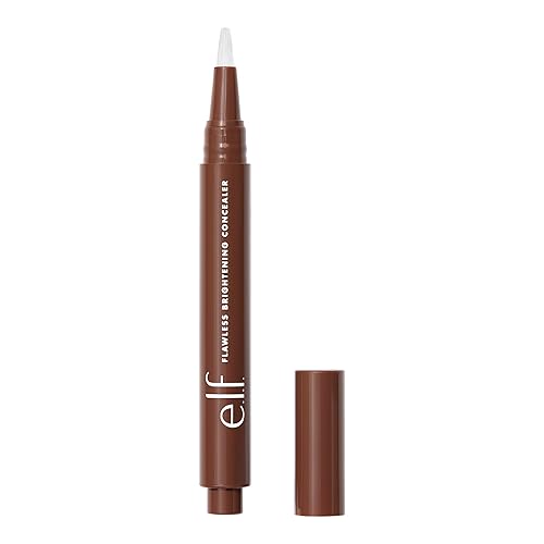 e.l.f. Flawless Brightening Concealer, Illuminating & Highlighting Face Makeup, Conceals Dark Under Eye Circles, Rich 66 C, 0.07 Fl Oz Beauty & Personal Care e.l.f.