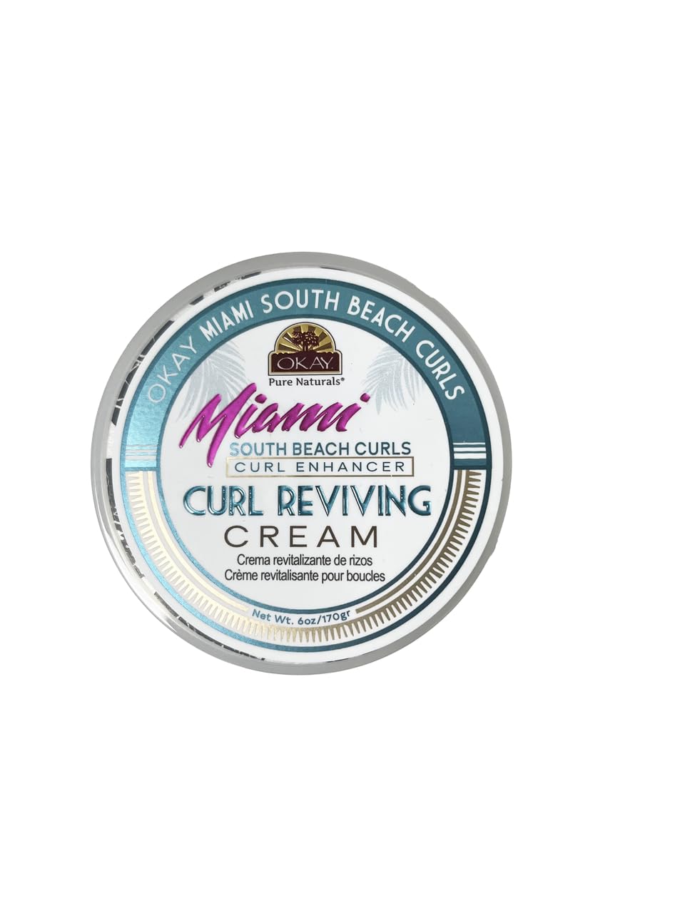OKAY Miami South Beach Curls Curl Revival Cream 6 oz - Curl Enhancing Styling Cream for Curly, Coily & Wavy Hair, Frizz Control Moisturizing Curl Beauty & Personal Care OKAY