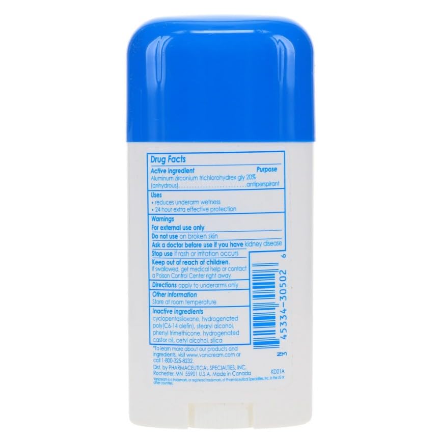 Vanicream Anti-Perspirant Deodorant Clinical Strength Sensitive Skin - 2.25 oz, Pack of 6 Beauty and Personal Care Vanicream