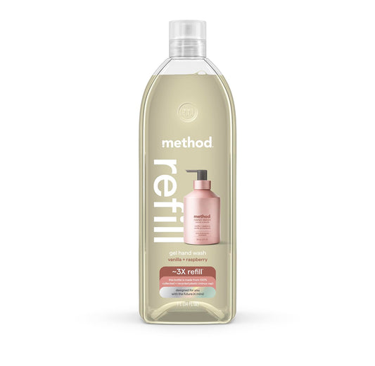 Method Gel Hand Soap Refill, Vanilla + Raspberry, 34 Fl Oz (Pack of 1) (Packaging May Vary) Beauty & Personal Care Method