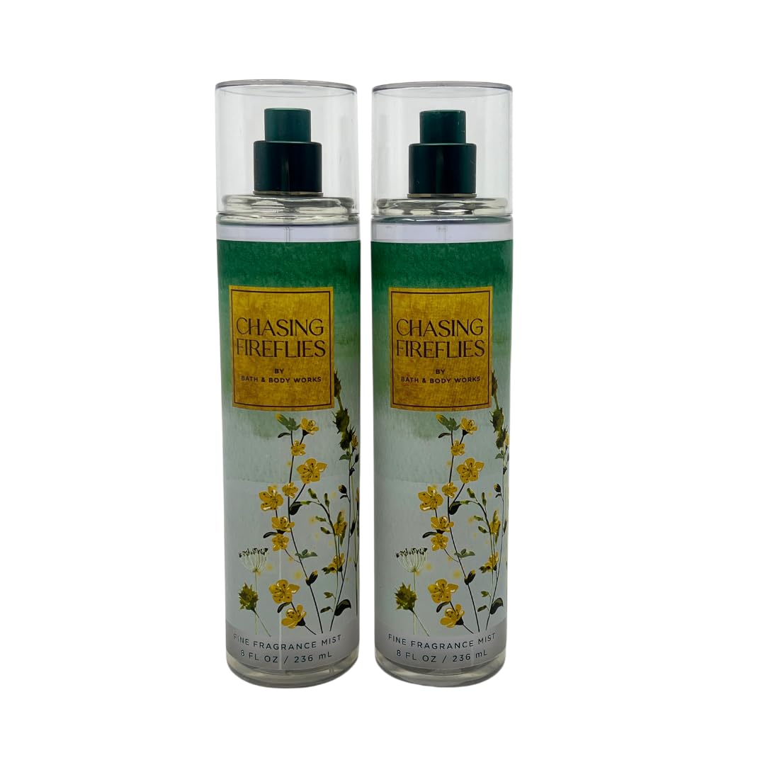 Bath & Body Works Chasing Fireflies Fine Fragrance Mist 8 fl oz - Pack of 2 Beauty & Personal Care Bath & Body Works
