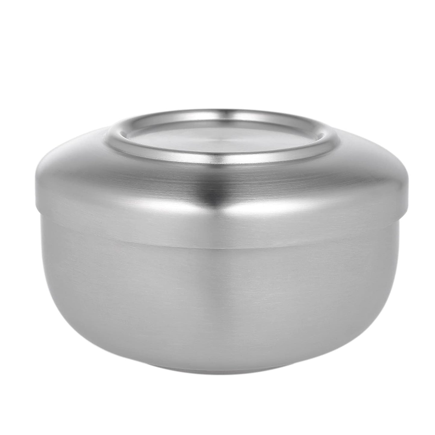 tomvorks Stainless Steel Shaving Bowl Durable Cream Soap Mug for Men Shave Cleaning Bowl for Bathroom Silver Beauty and Personal Care tomvorks