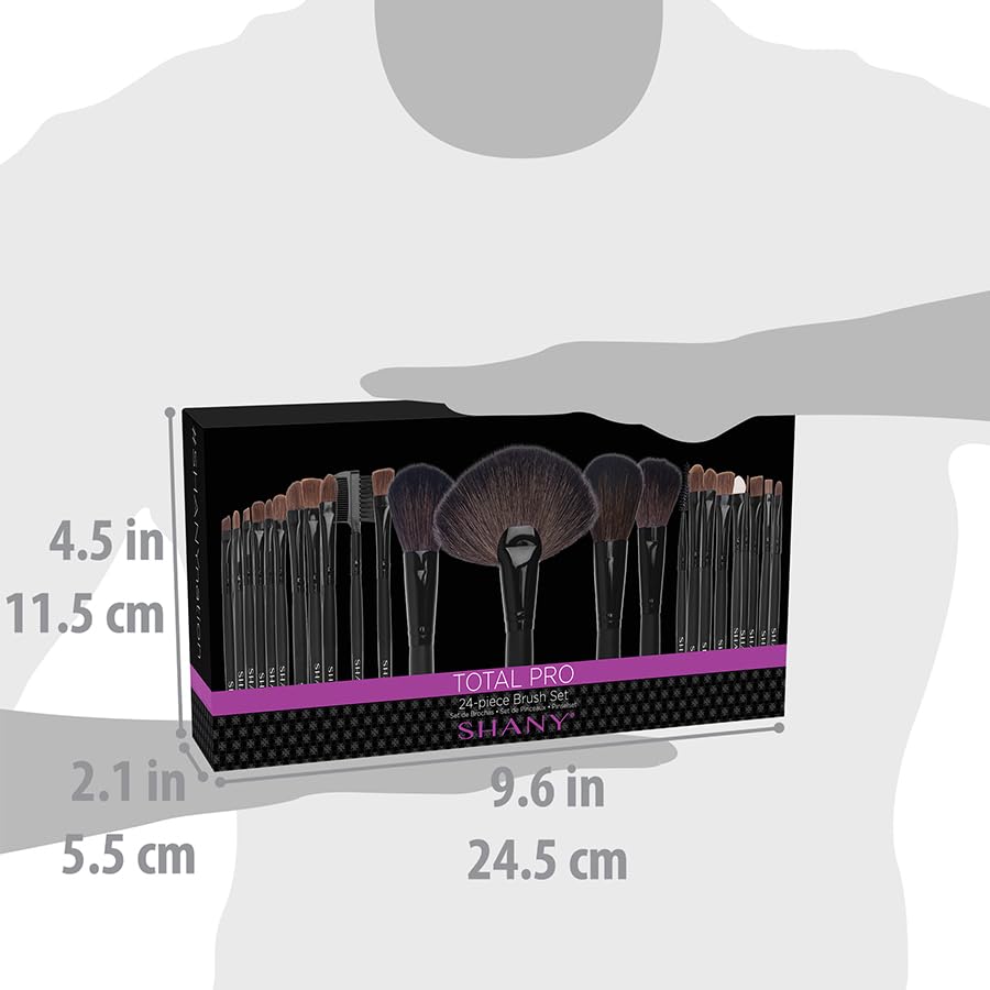 SHANY Makeup Brush Set Studio Quality Total Pro Make up Brushes with Pouch- Cosmetics applicator for Foundation, Powder, Eyeshadow, Concealer, Liner Beauty & Personal Care SHANY