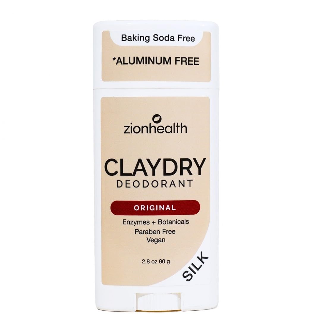 Zion Health Zion Claydry Deodorant Original 2.5 Oz2 Beauty and Personal Care Adama Minerals