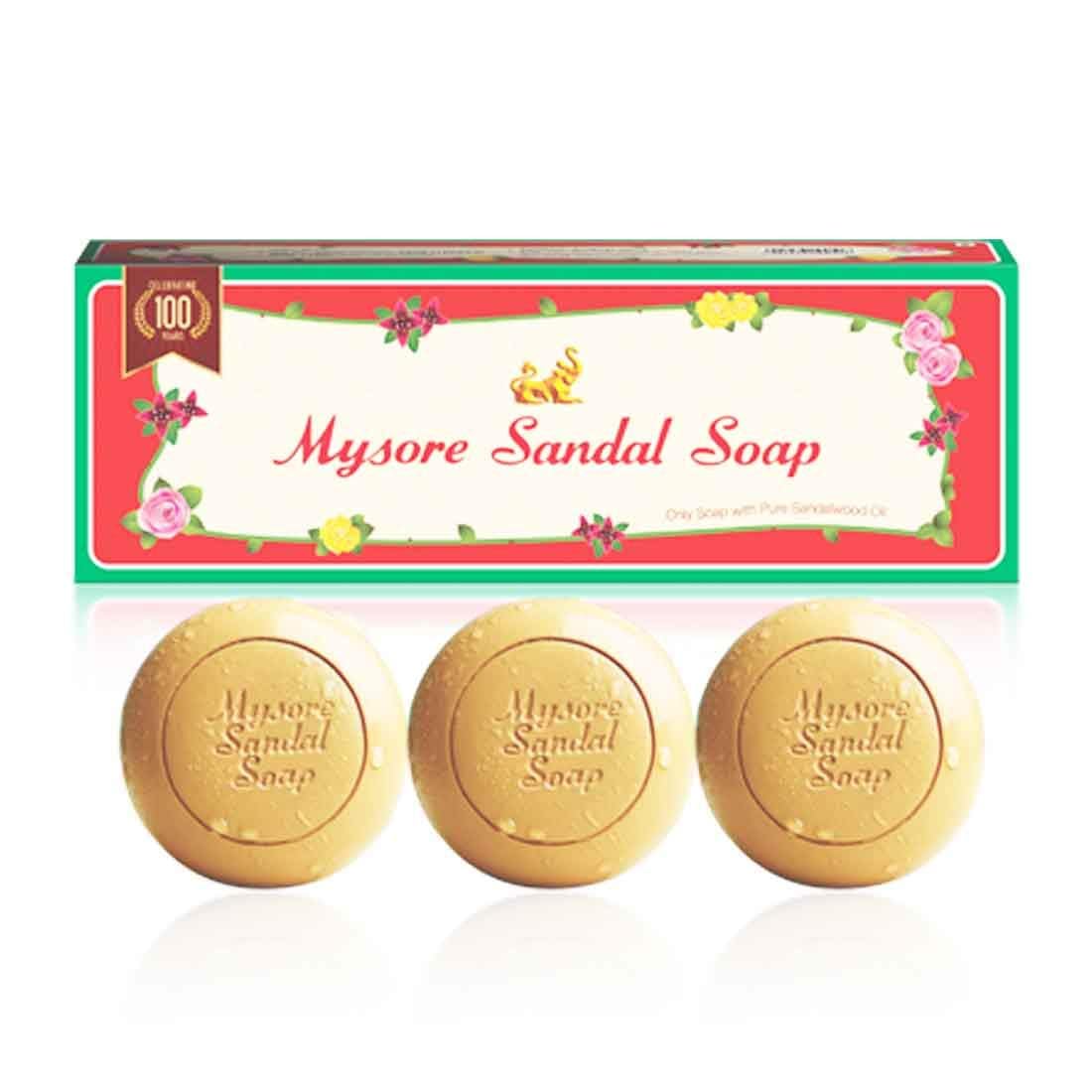 Mysore Sandal Soap, 150g (Pack of 3) Beauty & Personal Care Mysore Sandal
