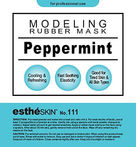estheSKIN No.111 Peppermint (Cooling) Modeling Mask Powder for Professional Facial Treatment, 35 Oz. (1 pack) Beauty & Personal Care estheSKIN