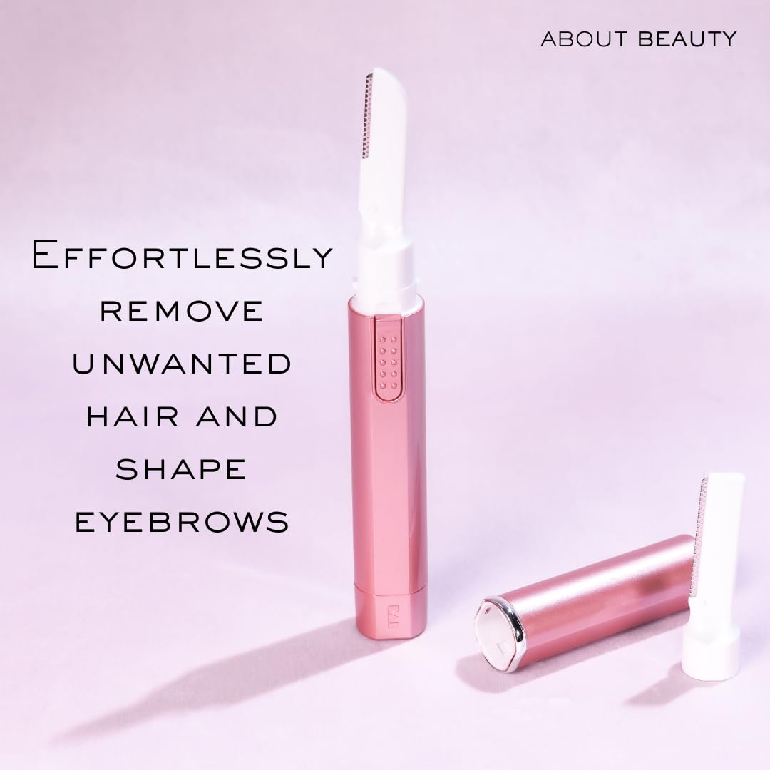 About Face Sonic Beauty Wand - Electric Facial Hair Remover and Bonus Eyebrow Shaper, Ideal for Shaving, Exfoliating and Brow Shaping, Epilator Beauty and Personal Care About Face