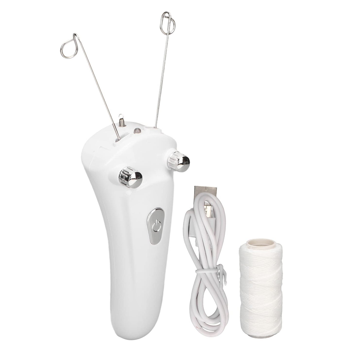 Ayayu Facial Threading Epilator, USB Charging Electric Cordless Threader Machine with LED Light, Handheld Ladies Face Cotton Epilator for Chin Lip Beauty and Personal Care Ayayu