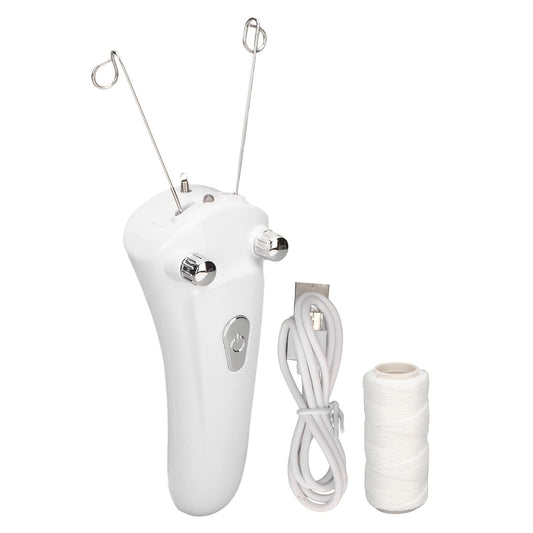 Ayayu Facial Threading Epilator, USB Charging Electric Cordless Threader Machine with LED Light, Handheld Ladies Face Cotton Epilator for Chin Lip Beauty and Personal Care Ayayu