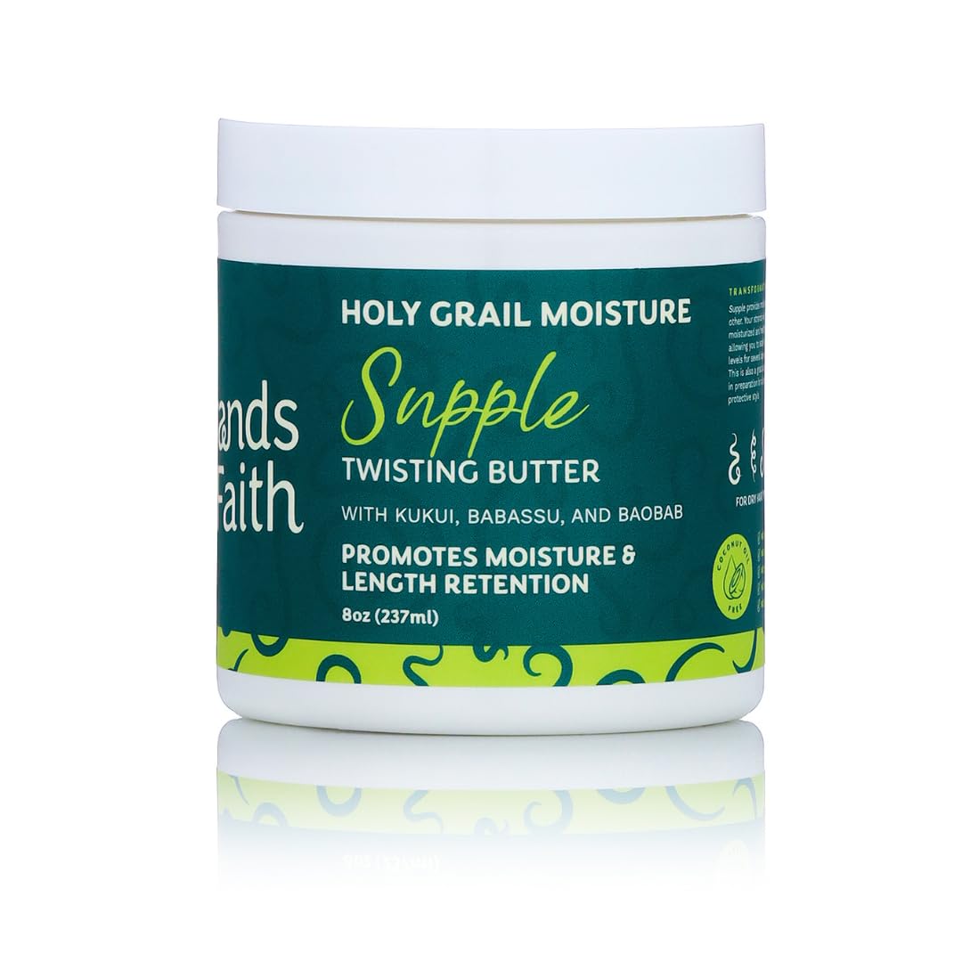 Strands of Faith Moisturizing Supple Twisting Butter | Holy Grail Collection | Including Babassu, Kukui, and Baobab Oil | Hydrates & Revitalizes Beauty & Personal Care Strands of Faith