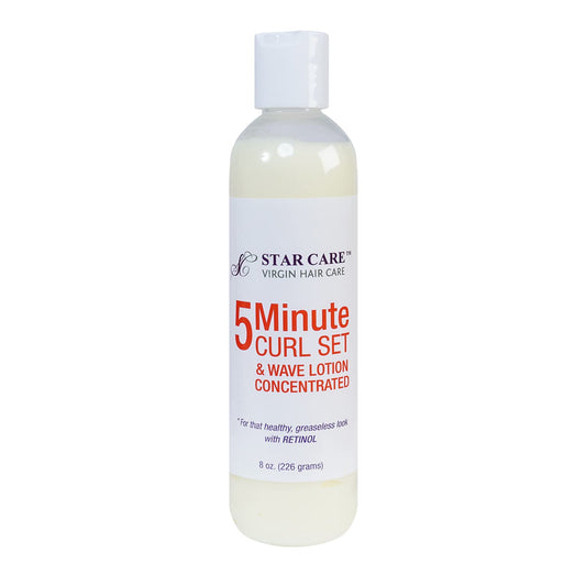 STAR CARE 5 Minute Curl Set & Wave Lotion concentrated with Retinol, Adds Sheen, Repairs & Moisturizes, Ideal for Hairpieces, Braids & Perms 8oz/226g Beauty & Personal Care STAR CARE