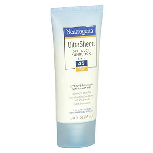 Neutrogena Ultra Sheer Dry-Touch Sunblock, SPF 45, 3 Fluid Ounce (88 ml) Beauty & Personal Care Neutrogena
