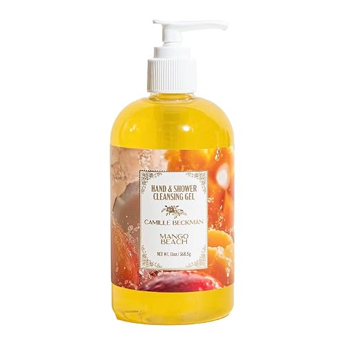 Camille Beckman Mango Beach Hand & Shower Cleansing Gel - Gentle Moisturizing Body Wash, 13 fl oz Beauty & Personal Care Camille Beckman