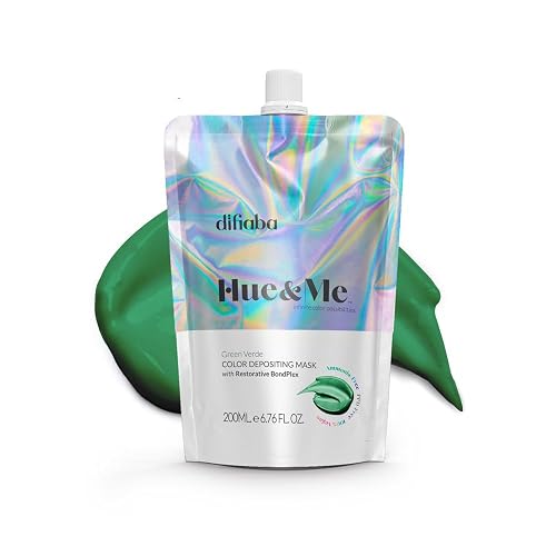 DIFIABA Hue & Me Color Depositing Conditioner - Temporary Hair Dye of Fantasy Colors - Hydrating Color Depositing Hair Mask with BondPlex - 6.76 oz Beauty & Personal Care Difiaba