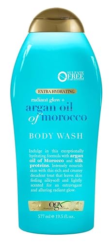 Ogx Body Wash Argan Oil Of Morocco Extra Hydrating 19.5 Ounce (577ml) (Pack of 6) Beauty & Personal Care OGX
