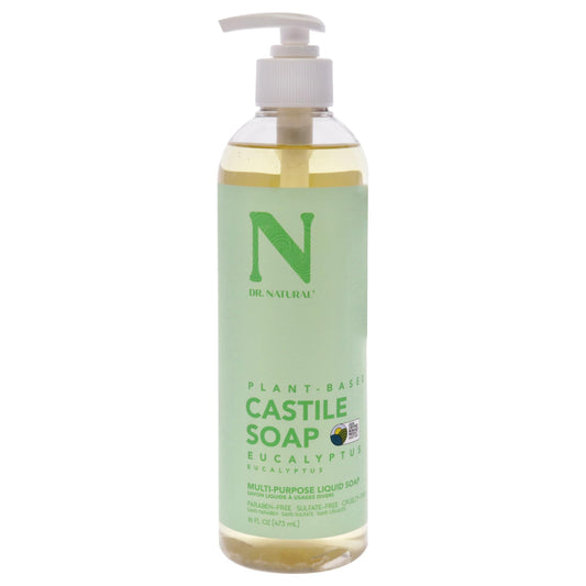 Dr. Natural Castile Liquid Soap - Multi-Use Body Wash, Shampoo and Face Wash - Hydrating Body Soap for Skin, Hair, Pets and Home - Eucalyptus - 16 oz Beauty & Personal Care Dr. Natural