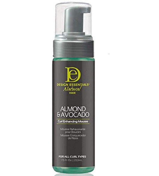 Design Essentials Almond and Avocado Curl Enhancing Hair Mousse for Curly Hair; 7.5 Oz (Pack of 1) Beauty & Personal Care Design Essentials