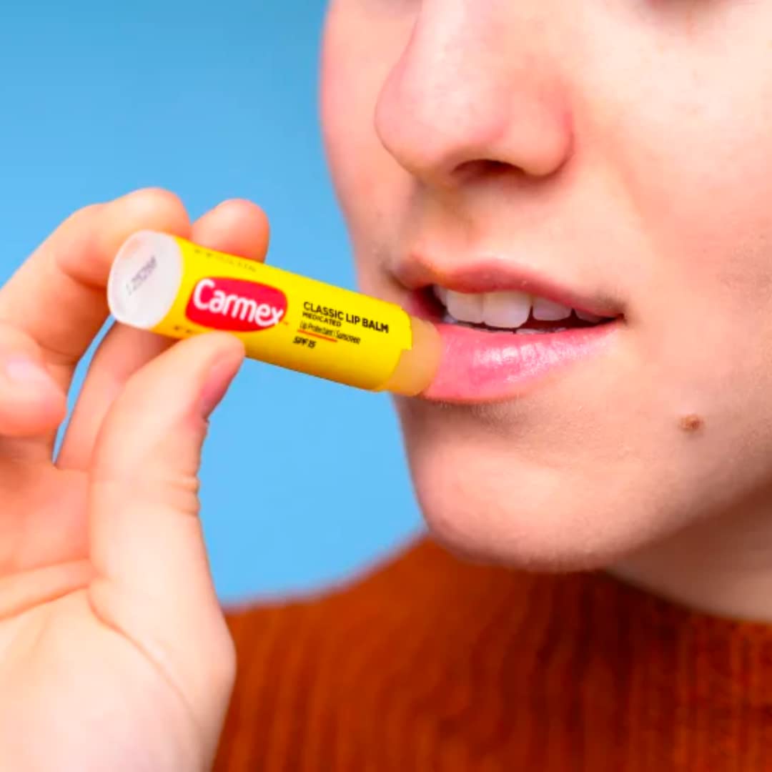 Carmex Cold Sore Relievers Carmex Daily Care Moisturizing Lip Balm Strawberry Spf 15, 0.15 Oz Beauty & Personal Care Carmex