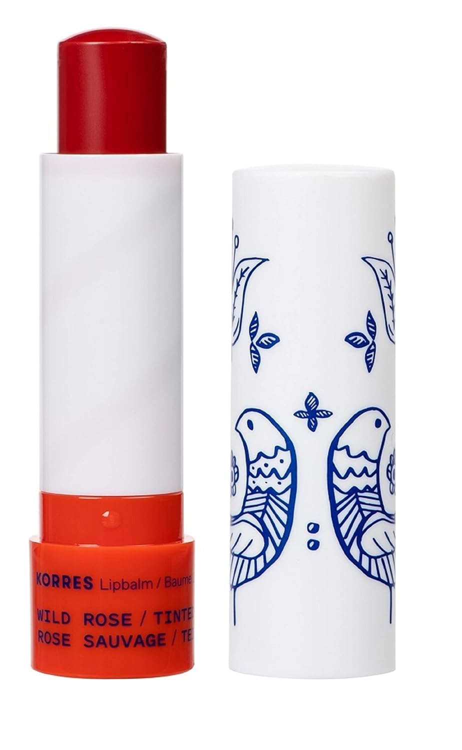 KORRES Lip Butter Stick Wild Rose Tinted Hydrating Lip Balm with Greek Hypericum Balsam Oil, Moisturizing & Subtle Tint for Soft Lips, Lip Care Beauty and Personal Care KORRES