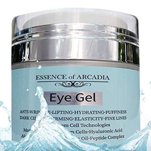 Eye Gel, for Dark Circles, Puffiness, Wrinkles, Skin Firming and Bags - Effective Anti-Aging Eye Gel for Under and Around Eyes including Crows Feet Beauty & Personal Care Essence Of Arcadia