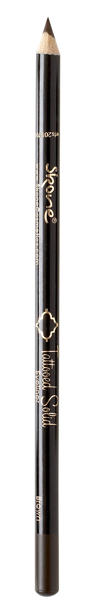 Skone Cosmetics Tattooed Solid Eyeliner - Eyeliner Pencil Black - Smooth Soft Gliding, Waterproof, No Smudging Pencil Eyeliner - Long Lasting Under Beauty & Personal Care Skone Cosmetics