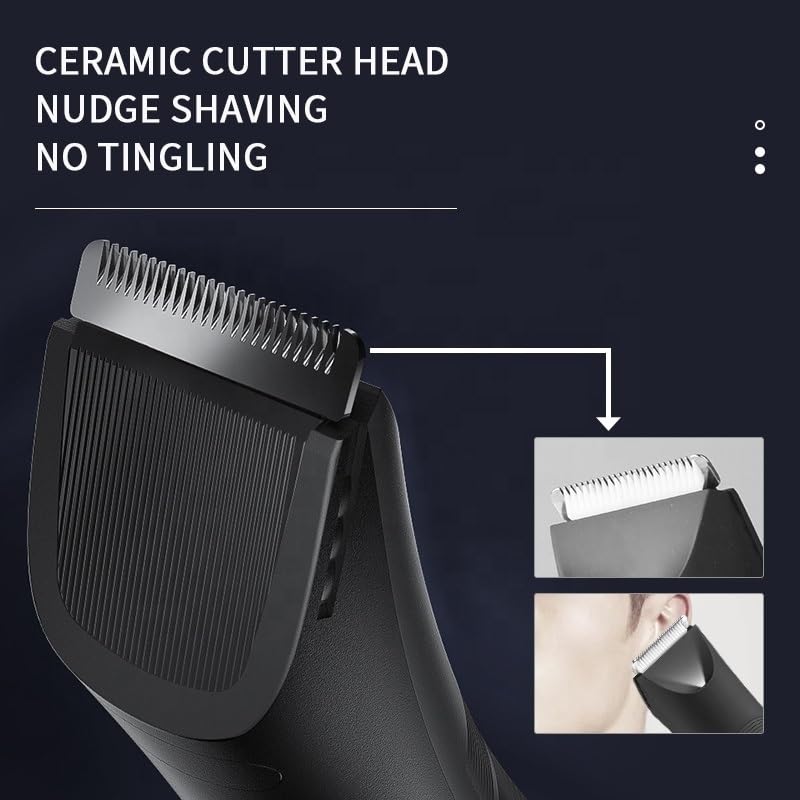 GLESVOWIO Hair Clippers for Men Groin Area Trimmer Lawn Mower Ceramic Blade Waterproof Wet Dry Pubic Armpit Body Razor Beauty and Personal Care GLESVOWIO