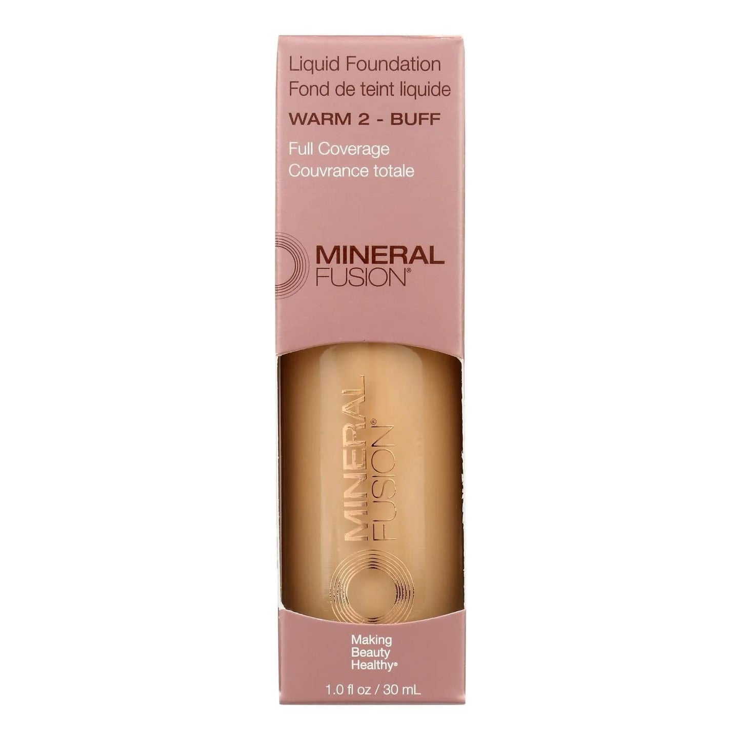 MINERAL FUSION Warm 2 Liquid Foundation, 1 FZ Beauty & Personal Care Mineral Fusion