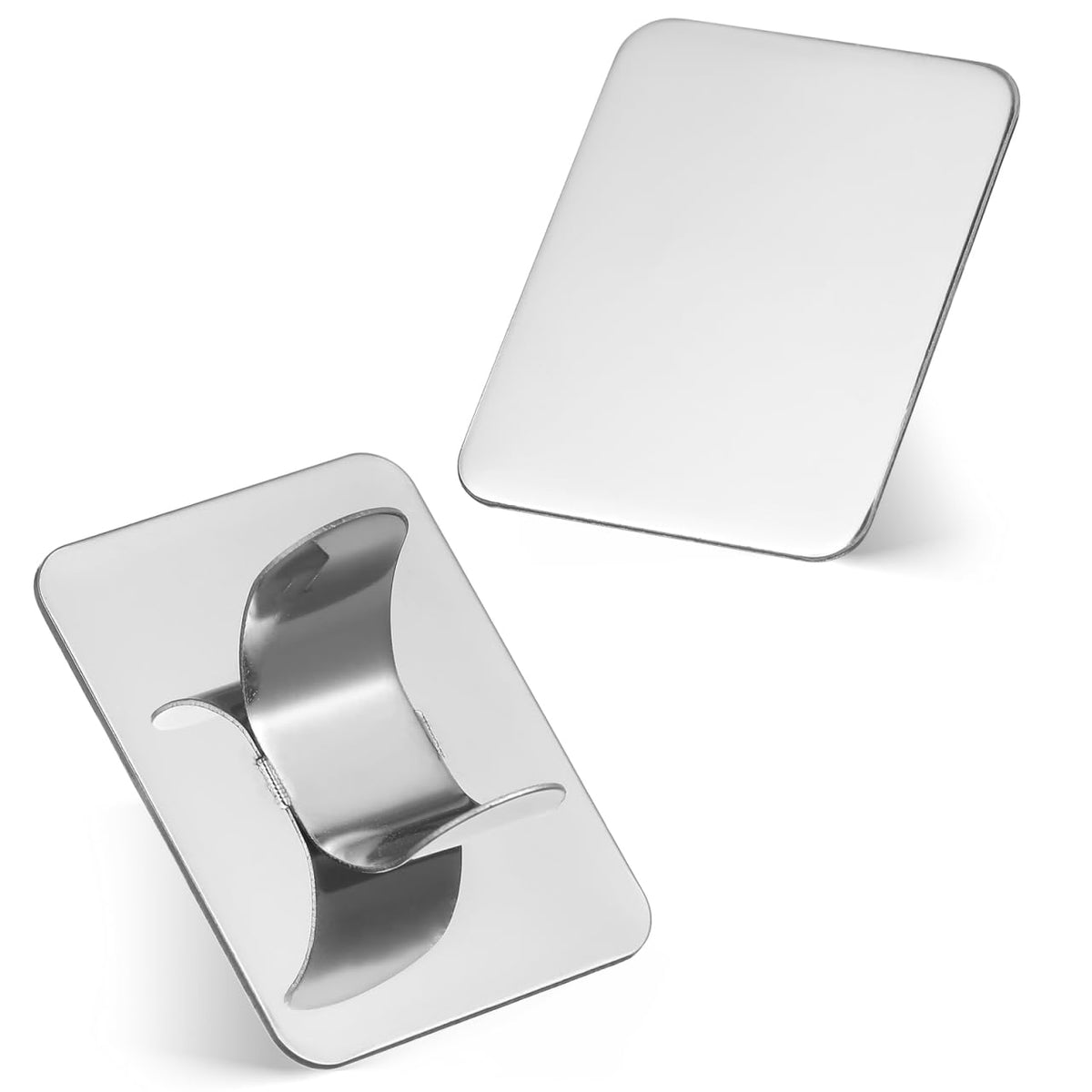 2PCS Nail Art Palette Stainless Steel Makeup Mixing Palette Ring Nail DIY Art Design Paint Color Mixing Metal Tool