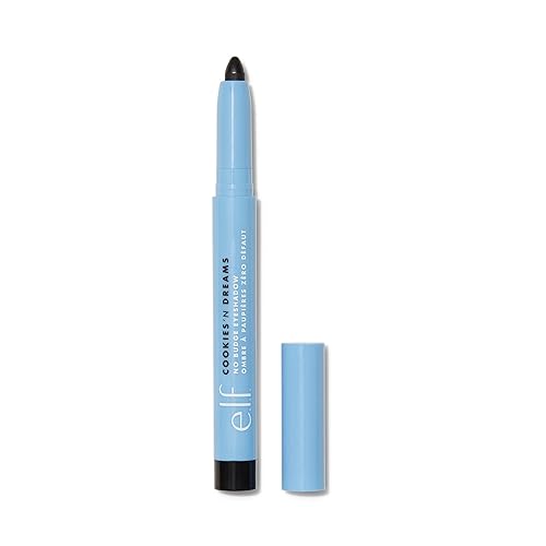 e.l.f. Cookies 'N Dreams No Budge Shadow Stick, Longwear, Smudge-Proof Eyeshadow With Built-In Sharpener, Limited Edition Shade, Midnight Milkshake Beauty & Personal Care e.l.f.