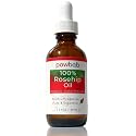 powbab 100% Rosehip Oil - Organic, Cold Pressed from Premium Rosa Rubiginosa Rosehip Seed. Face and Body Oil for Skin, Hair, Nail Repair. Raw Pure E Beauty & Personal Care powbab