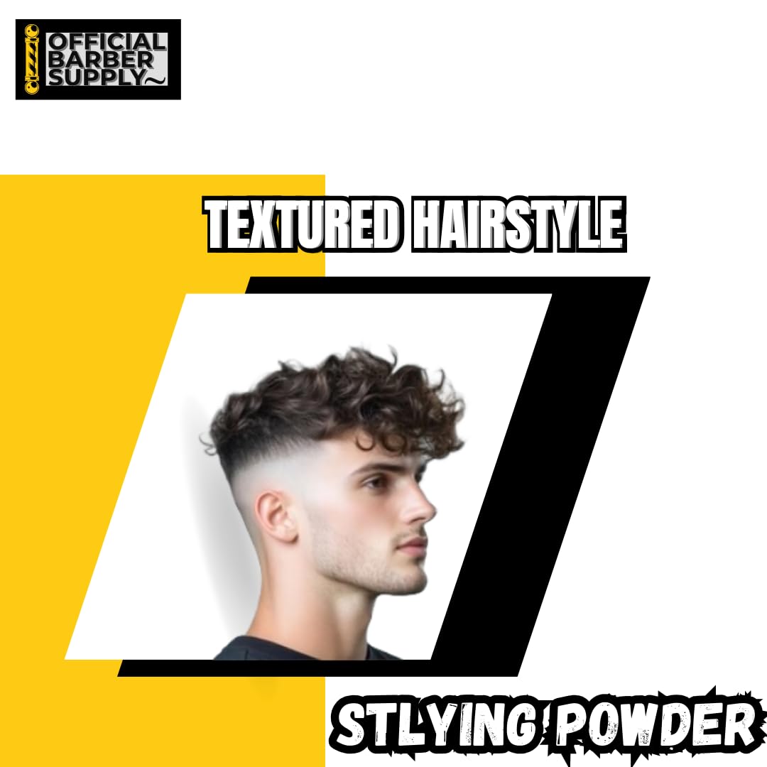 OFFICIAL BARBER SUPPLY Styling Powder for Men - Volumizing, Texturizing, & High Hold Hair Powder - Matte Finish, Lightweight, Easy to Apply, No Greasy Beauty & Personal Care OFFICIAL BARBER SUPPLY