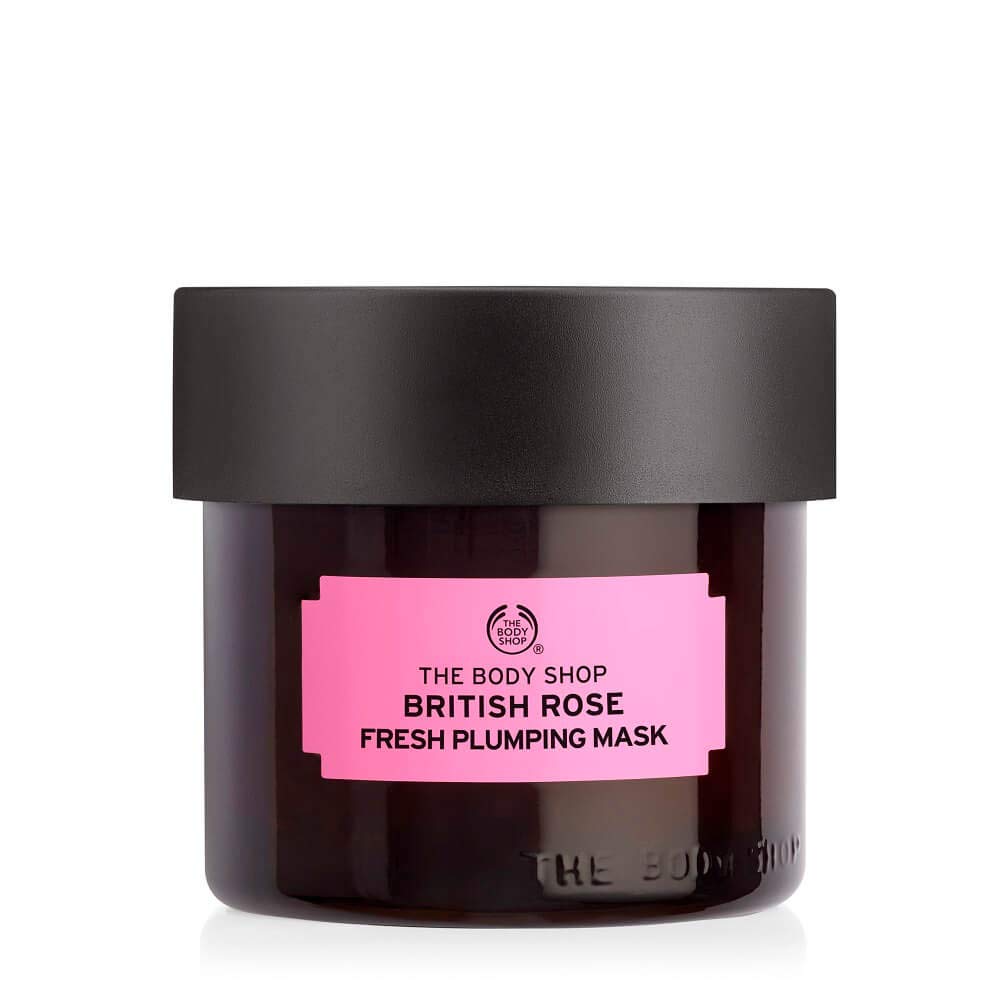 The Body Shop British Rose Fresh Plumping Mask, For Dehydrated Skin, Vegan, 2.6 OZ Beauty & Personal Care The Body Shop