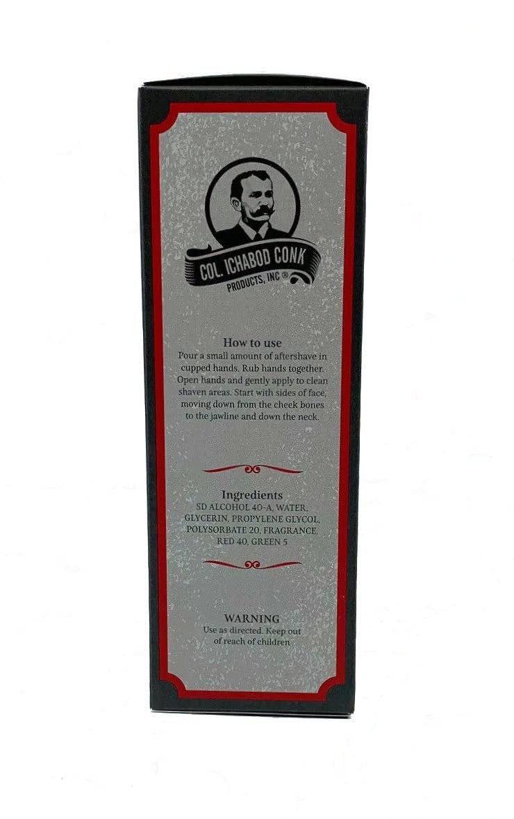 Colonel Ichabod Conk Bay Rum After Shave Cologne 4 Fl. Oz. Glass Bottle Beauty & Personal Care Colonel Conk