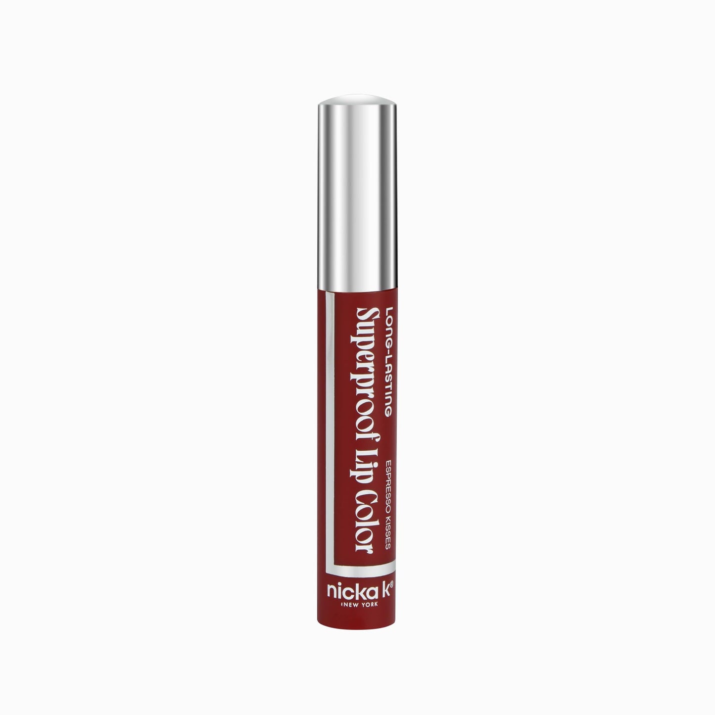 NICKA K NEW YORK Superproof Long-Lasting Lip Color, High Performance, Full Pigment, Glossy Finish (Espresso Kisses) Beauty & Personal Care NICKA K NEW YORK