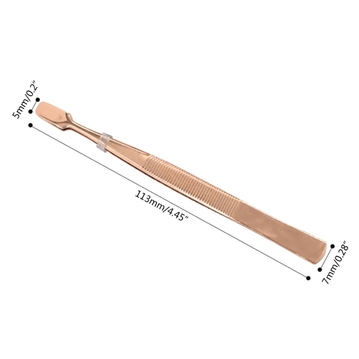 MENGKK Tweezers Professional Eyebrow Tweezer Slanted Puller Stainless Steel Face Nose Hair Remover Excellent Closure Clip Tool(Gold) Beauty and Personal Care MENGKK