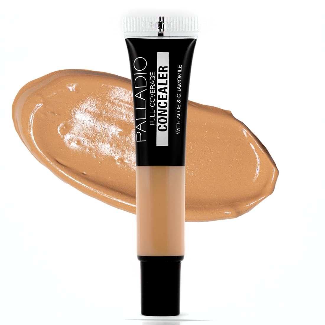 Palladio Full Coverage Concealer - Creamy Face & Under Eye Formula, Disguises Dark Circles, Blemishes, Fine Lines, Evens Skin Tone (Cafe Au Lait) Beauty & Personal Care Palladio